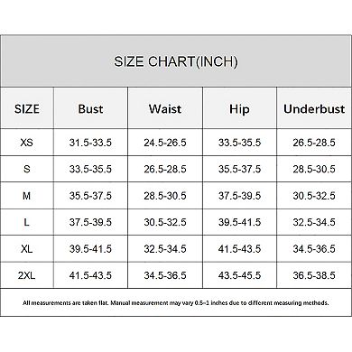 Women's Ribbed V-Wire Tummy Control One Piece Swimsuit