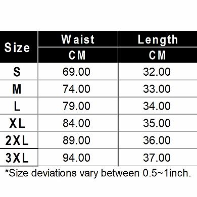 Women's High-Waisted Swim Shorts Tummy-Control Ruched Swim Bottoms