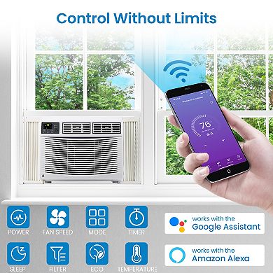 10000 BTU Window Air Conditioner, Cools 450 Sq ft