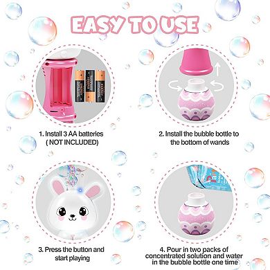 SpringFlower Bubble Blower Wand Bubble Maker