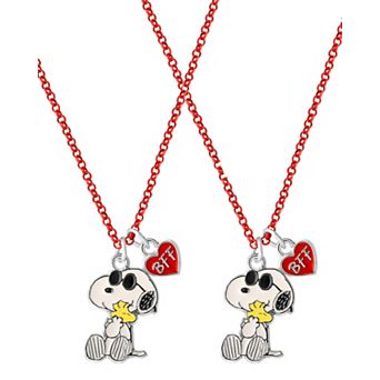 Peanuts Snoopy Woodstock Best Friend Necklaces for 2 Officially Licensed