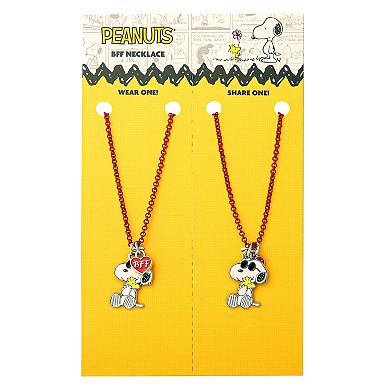 Peanuts Snoopy Woodstock Best Friend Necklaces for 2 Officially Licensed