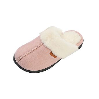 Roxoni Women’s Fuzzy Memory Foam Slippers Cozy Faux Fur House Slippers Indoor Outdoor