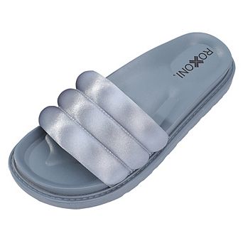 Roxoni Women’s Padded Double-Band Slide Sandals