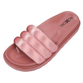 Roxoni Women’s Padded Double-Band Slide Sandals