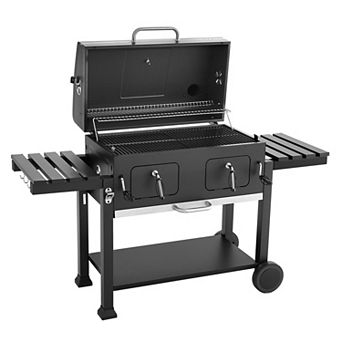 VEVOR Charcoal Grill, 780 sq.in BBQ Grill with Liftable Charcoal Trays & Folding Side Tables