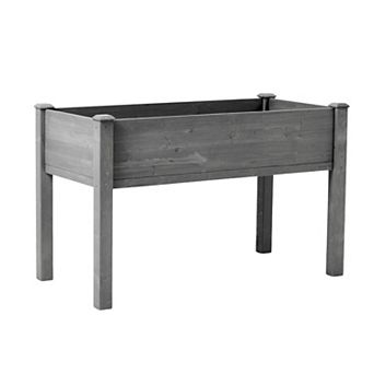 48x24x30 Inch Elevated Wooden Planter Box - Raised Garden Bed with Legs for Outdoor Gardening