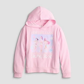 Girls 6-16 K-Pop Demon Hunters Huntrix For The Fans Fleece Sweatshirt
