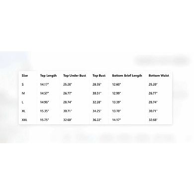 Women's Casual High Waisted Bikini Set Two Piece Swimsuit for Beach Pool Days