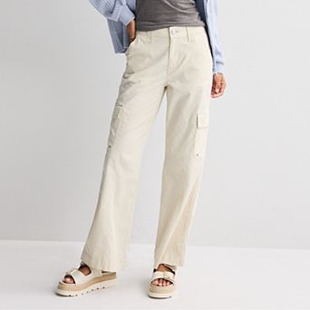 Juniors' SO® Low Straight Fit Cargo Pants
