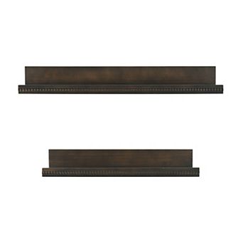 American Art Décor Beaded 2 pc Floating Wall Shelf Ledge Set