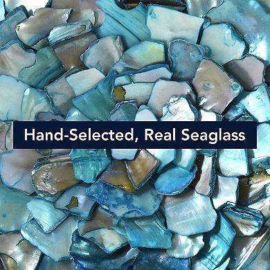 American Art Décor Sea Glass Square Seashell Shadowbox 2-Piece Set Wall Art