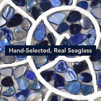 American Art Décor Sea Glass Shadowbox Wall Art Set of 2
