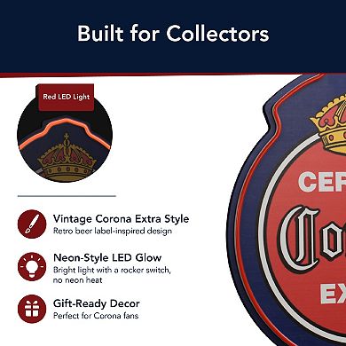 American Art Décor LED Cerveza Corona Extra Wall Sign