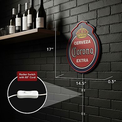 American Art Décor LED Cerveza Corona Extra Wall Sign