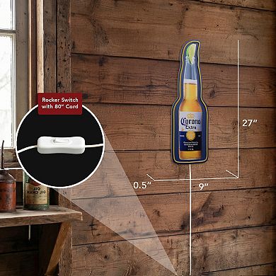 American Art Décor LED Cerveza Corona Extra Bottle Wall Decor