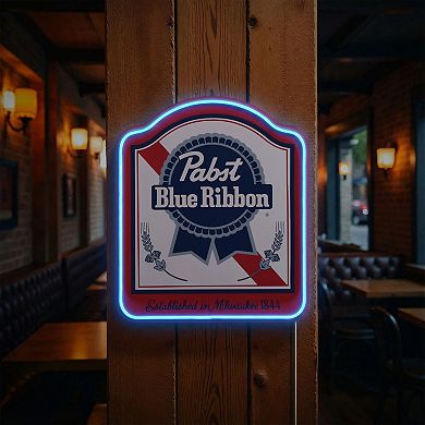 American Art Décor Pabst Blue Ribbon Shield LED Wall Decor