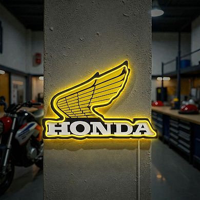 American Art Décor Honda Wing LED Wall Decor