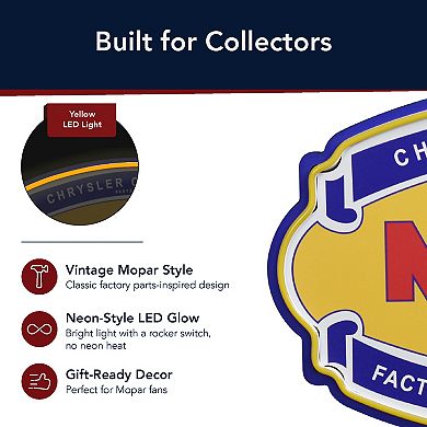 American Art Décor Mopar Parts & Accessories LED Wall Decor Sign