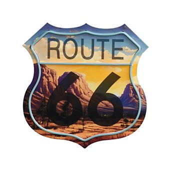 American Art Décor Route 66 LED Wall Decor Sign