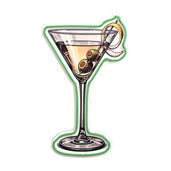 American Art Décor Martini Glass LED Wall Decor