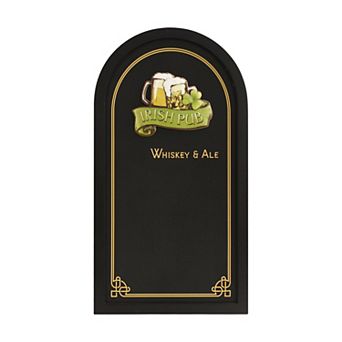 American Art Décor Irish Pub Whiskey & Ale Chalkboard Wall Decor 3D Design