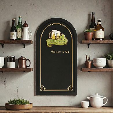 American Art Décor Irish Pub Whiskey & Ale Chalkboard Wall Decor 3D Design