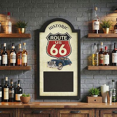 American Art Décor Route 66 Chalkboard Wall Decor 3D Design Wall Decor