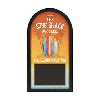 American Art Décor Surf Shack 3D Chalkboard Wall Decor