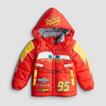 Toddler Boy Disney / Pixar's Cars Lightning McQueen Hooded Puffer Jacket