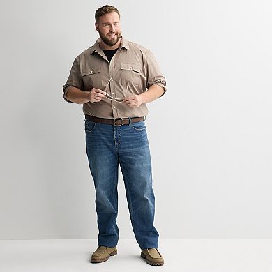 Big & Tall Apt. 9® Long Sleeve Collared Shirt
