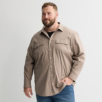 Big & Tall Apt. 9® Long Sleeve Collared Shirt