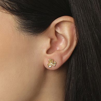 JS Jessica Simpson Gold-Tone Bow, Butterfly & Pearl Stud & Hoop Earring Set, 12 Pairs