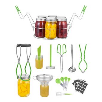 VEVOR Canning Supplies Starter Kit, 9 pc Stainless Steel Water Bath Canning Kit for Beginners