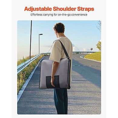 VEVOR Floor Chair, 6-Position Adjustable Meditation Chair with Back Support, Folding Sofa Chair Gray