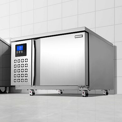 VEVOR Commercial Blast Freezer, 80 L / 2.8 Cu.ft Blast Chiller with 3 Trays, with 4 Freezing Modes
