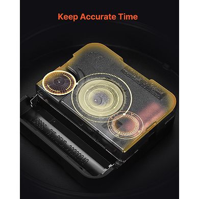 VEVOR Wall Clock, 24 in,Wall Clock Roman Numerals, Battery Operated Classic Decorative Round Clocks