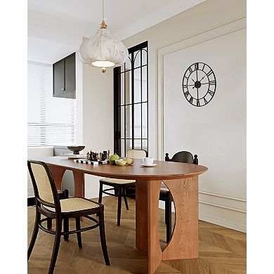 VEVOR Wall Clock, 24 in,Wall Clock Roman Numerals, Battery Operated Classic Decorative Round Clocks