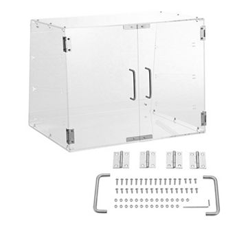 VEVOR Pastry Display Case, 3 tier , Acrylic Display Box with Rear Door Access & Removable Shelves