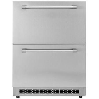 VEVOR 24 inch Undercounter Refrigerator, 2 Drawer Refrigerator, 4.87 Cu.ft. Capacity