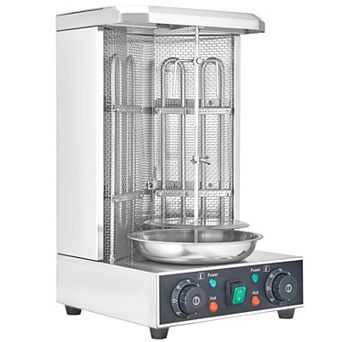 VEVOR Shawarma Grill Machine, 13 lb Vertical Rotisserie with Dual Burners for Doner Kebab
