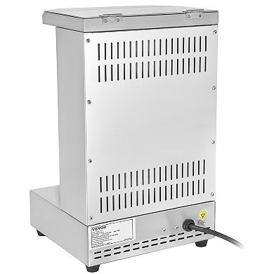 VEVOR Shawarma Grill Machine, 13 lb Vertical Rotisserie with Dual Burners for Doner Kebab