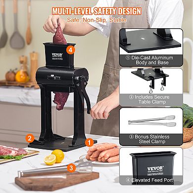 VEVOR Commercial Meat Tenderizer, Heavy Duty Stainless Steel Meat Tenderizer Machine