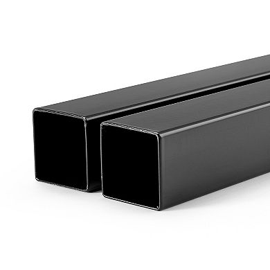 VEVOR Bar Table 55x15x39 in High Top Pub Table with Metal Frame, Rustic Brown Black