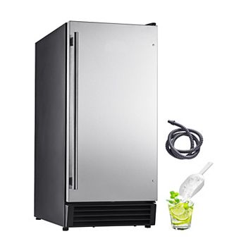 VEVOR Undercounter Built-in Ice Maker, 50 Lbs,Stainless Steel, for Commercial Home Kitchen