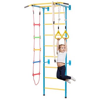 VEVOR Indoor Jungle Gym for Toddlers, 5-in-1 Climbing Playset with Ladder, Supports 220 lbs