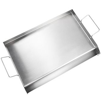 VEVOR Stove Top Griddle 23.5"x16", Pre-Seasoned Stainless Steel Double Burner Griddle Pan