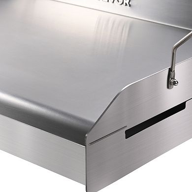 VEVOR Stove Top Griddle 23.5"x16", Pre-Seasoned Stainless Steel Double Burner Griddle Pan