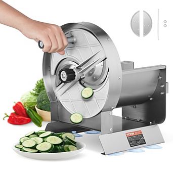 VEVOR Manual Vegetable Fruit Slicer, 0-0.5"/0-12mm Thickness Adjustable Commercial Slicer Machine