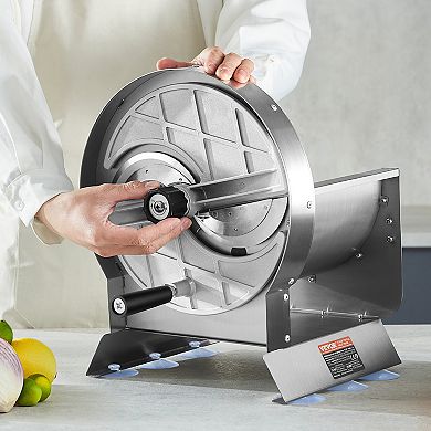 VEVOR Manual Vegetable Fruit Slicer, 0-0.5"/0-12mm Thickness Adjustable Commercial Slicer Machine